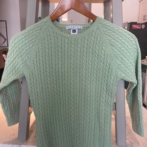 Light green cable knit sweater